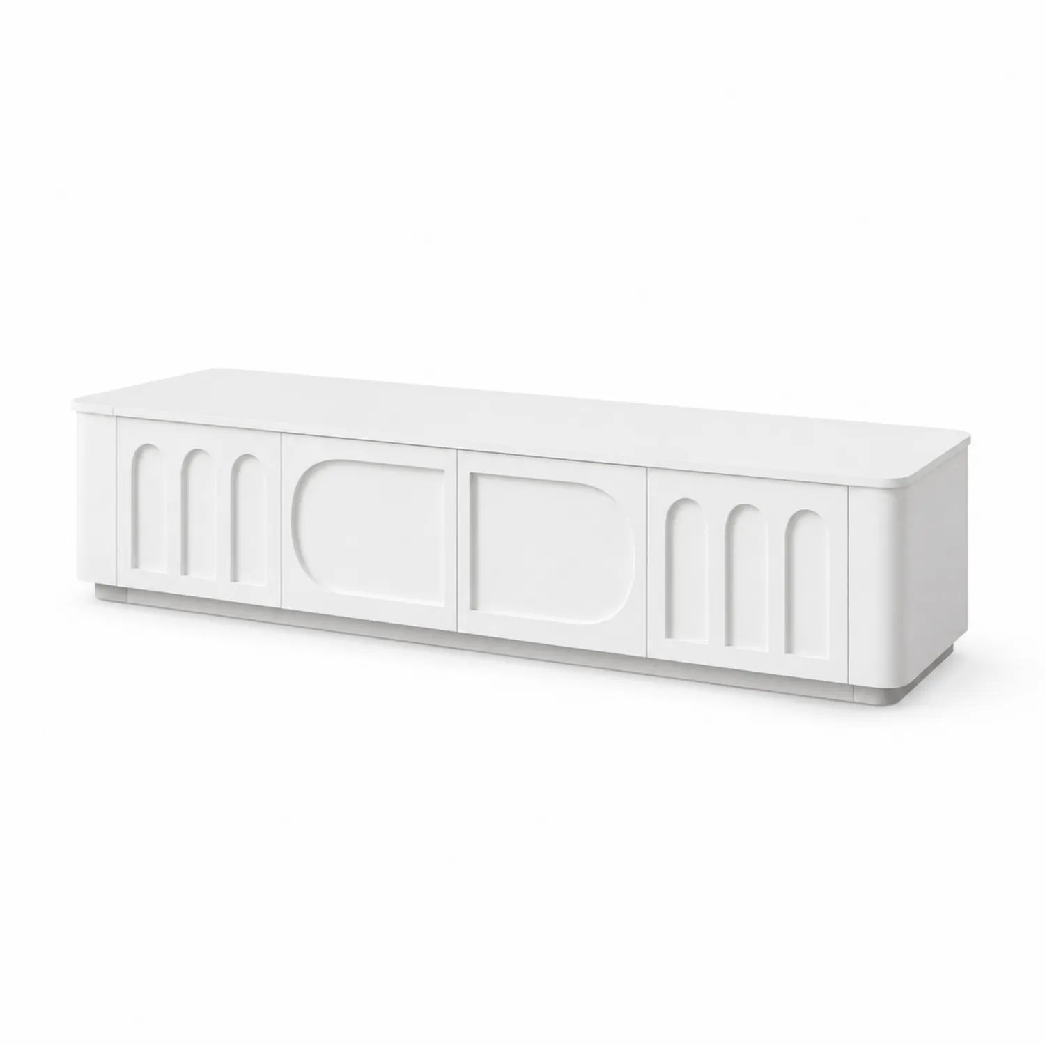 TV-Schrank aus MDF in Weiß 200x40x45 cm